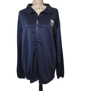 OLYMPIC COMMITTEE Men's Embroidered Knit Jacket Size XXXL Navy Blue